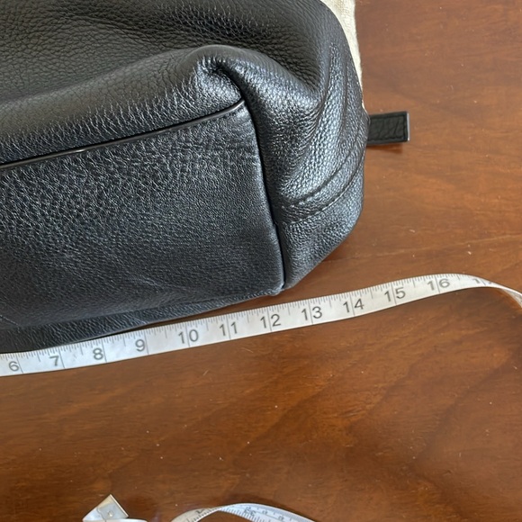 CHRISTOPHER KON - Natural Linen and Black Leather Tote with Adjustable Handles - Picture 9 of 13